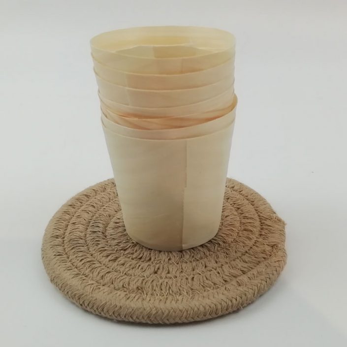 100% Natural Disposable Bamboo Cups