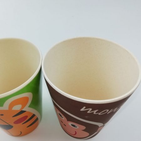 Bamboo Cups for Kids - Set of 4-4 oz Bamboo Cups with Adorable Childrens  Art - Kids Cups for Drinking - Bathroom Cups Toddler Smoothie Cup - Eco  Friendly Shatter Proof BPA Free Open Child Cup