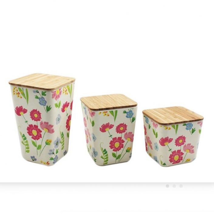 JCBF Eco Reusable Bamboo Fiber Food Canister