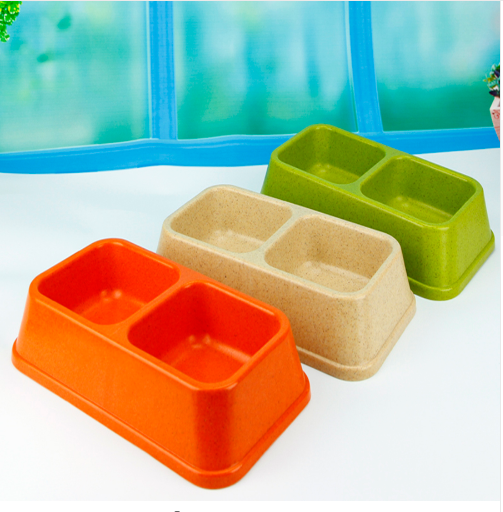 Tasteless High Strength Bamboo Fiber Of Material Dog Feeding Bowls